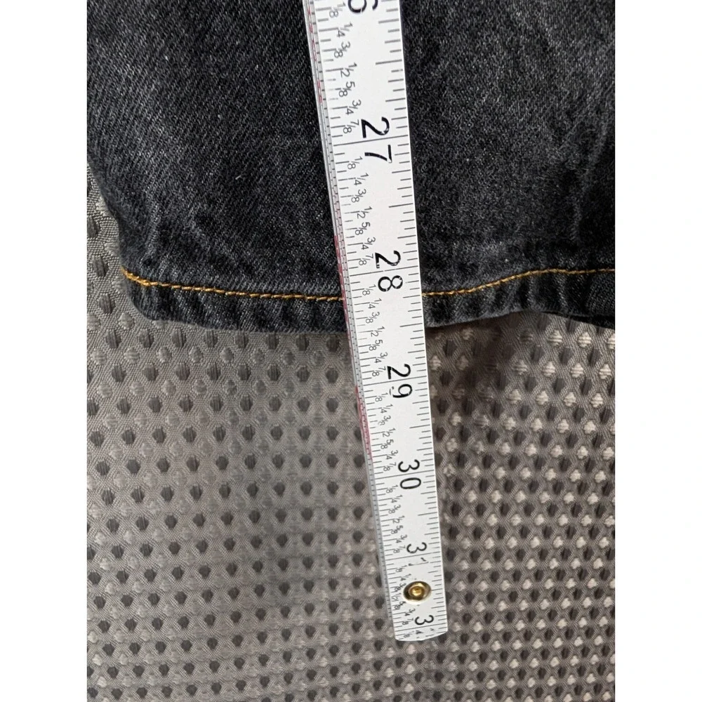 Levis 501XX Button Fly Jeans Mens 33x32 Faded Black Straight Fit Made in Mexico